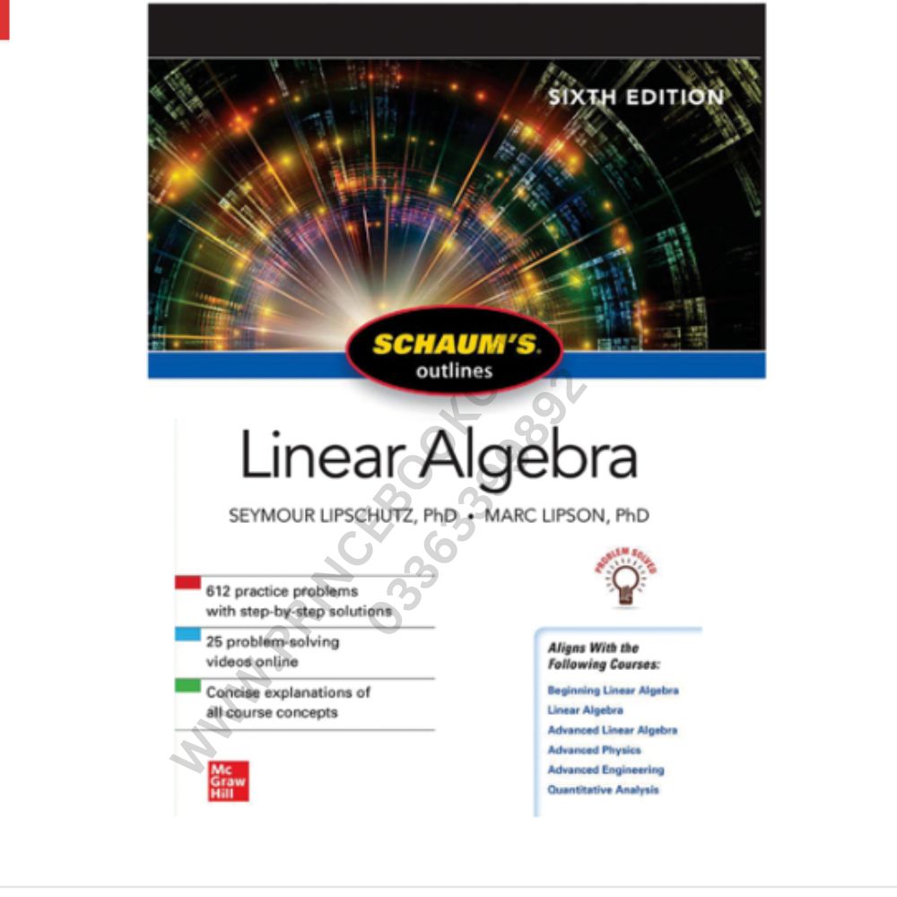 Schaum’s Outline Of Linear Algebra Sixth Edition By Seymour Lipschutz ...