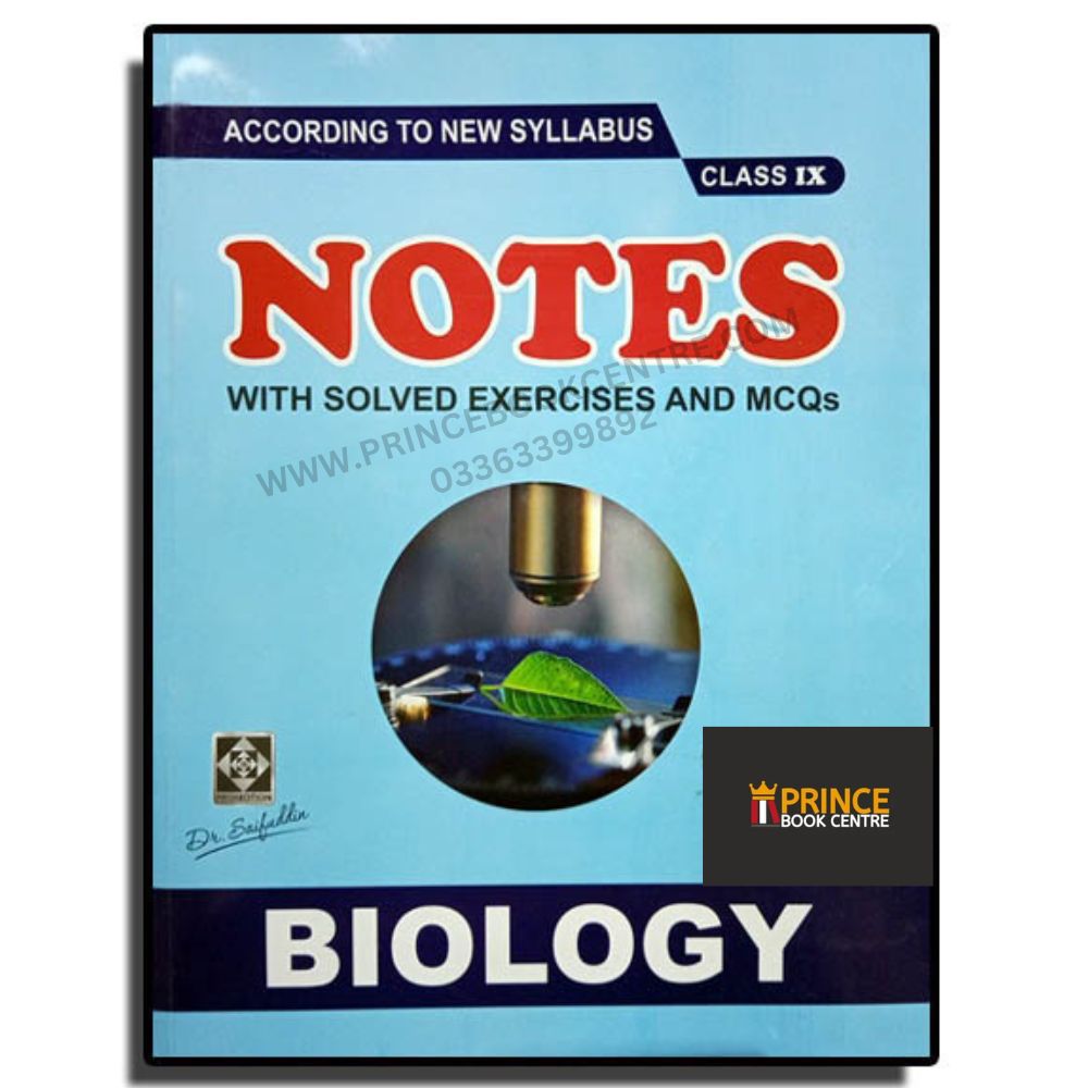 Biology Notes For Class 9th By Dr Saifuddin – Prince Book Centre
